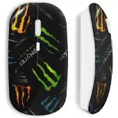 MANIACASE Souris sans fil - - Monster Energy - USB wifi incluse - Compatible Mac et PC - Noir