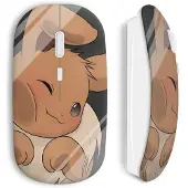 MANIACASE Souris Sans Fil Evoli Pokemon Vitre Glace