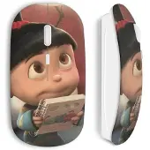 MANIACASE Souris Sans Fil - - Moi Moche Et Méchant - Clé USB WiFi incluse - Compatible Mac et PC - Blanc