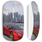 MANIACASE Souris Sans Fil Ferrari City Red Voiture
