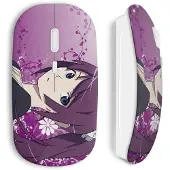 MANIACASE Souris Sans Fil - - Bakemonogatari - Couleur Violet - Compatible Mac et PC - Clé USB incluse
