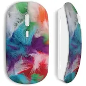 MANIACASE Souris sans fil Plumes color