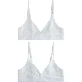 Next Soutiens-gorge bleu clair / vert / rose / blanc