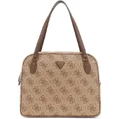 GUESS Sac Voyage Berta Toiletry Train Latte Logo/Brown