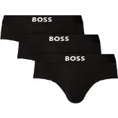 BOSS pour homme. 50546561 3 paquets de slips avec logo à la taille noir (XL), Homewear, Coton