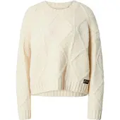 Superdry Pull-over blanc cassé