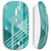 MANIACASE Souris sans fil Pixel design Bleu Clair