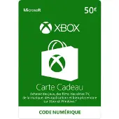 Microsoft Crédit Xbox 50 Euros [Code]