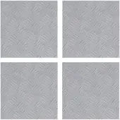 vidaXL Escalier Marchepied Carré 4 pcs Argent 30 x 30 cm Aluminium