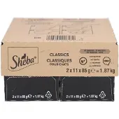 Sheba Classics au poulet pâtée pour chat (barquettes 85 g)