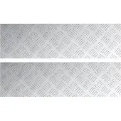 vidaXL Escalier Marche à angle droit 2 pcs Argent 70 x 20 cm Aluminium