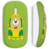 MANIACASE Souris sans fil - - Minions Superwoman - Vert - Clé USB wifi incluse - Compatible Mac et PC
