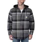 Carhartt Rugged Flex Flannel Fleece, veste en textile ,Noir/Gris ,S