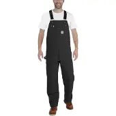 Carhartt R01 Duck Bib, salopettes ,Noir ,W50/L32
