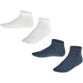 Falke Chaussettes bleu chiné / blanc