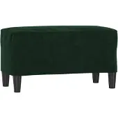 vidaXL Banc Vert foncé 70x35x41 cm Velours