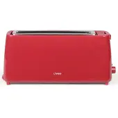 Livoo Grille-pain 1 fente 800w rouge - - DOD168RC -