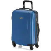 Itaca unisex. 71150-04 Chariot à 4 roues à cabine courte 71150 bleu, anthracite -55x38x20cm (OSFA), Casuel, Gris, ABS/Polycarbonate