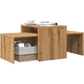vidaXL Table basse Artisan-Chêne 100x48x40 cm Bois composite