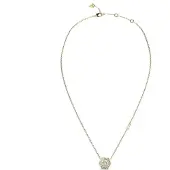 GUESS - Beautiful La Fleur Gold Plated Necklace JUBN04556JWYGT/U, (Métal)