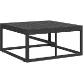vidaXL Meuble de jardin noir 70 x 70 x 32 cm Métal