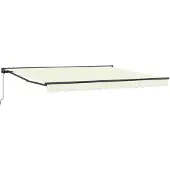 vidaXL Armature de store crème 400 x 300 cm en polyester avec revêtement PU