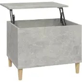 vidaXL Table basse gris béton 60x44,5x45 cm Bois composite