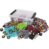 Plus plus PlusPlus GO 2600 briques - Matériau de construction briques, 40 petites roues