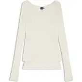 BOSS Haut en jersey double épaisseur et jersey transparent