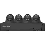 Foscam FN9108E-T4-2T, Caméra réseau, Noir