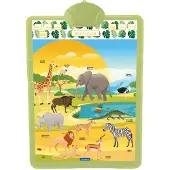 Lexibook Mon Poster Éducatif Parlant Bilingue Français Anglais - Thème Savane