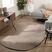 NATURL. Tapis à poils courts – Cozy Ripple Taupe | 230x330cm | Irréguliers | Pile courte