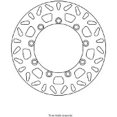 Sifam Kit Brake - Disque Frein Kawasaki Ø250x146x130 Nbtrou9xø10,5