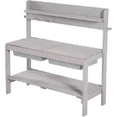 Roba Table Sable Et Eau Pour Enfants - - Fun Outdoor+ - Gris - Normes En71-1:2014+A1:2018