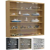 VCM Bois verre suspendu vitrine murale vitrine collectionneur déco vitrine Agisa L