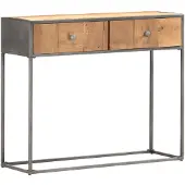 vidaXL Table de chevet noir 36x39x60,5 cm acier