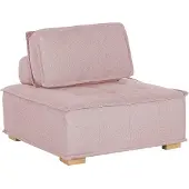 Beliani Section 1 Place En Tissu Rose Tibro