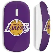 MANIACASE Souris sans fil - Los Angeles Lakers - Violet - Compatible Mac et PC - USB wifi - Technologie sans fil
