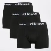 Ellesse lot de trois boxers noirs homme