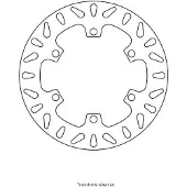 Perftec Kit Brake - Disque Frein Kawasaki Ø230x136x120 Nbtrou6xø10,5