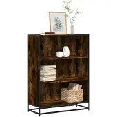 vidaXL Bibliothèque chêne fumé 80,5x35x107,5 cm bois d'ingénierie