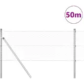 vidaXL Ground Fix Clôture en fil de fer soudé 50 x 0,6 m (L x H)