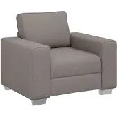 vidaXL Fauteuil-canapé Taupe 100 cm en tissu
