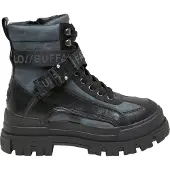 Buffalo Bottines à lacets 'Aspha' bleu nuit / gentiane / noir