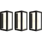 Philips Hue Impress Applique Murale White and Color Noir Fin Lot de 3