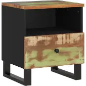 vidaXL Table de chevet Bois de récupération et d'ingénierie