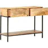 vidaXL Table console 100x35x76 cm bois massif de mangue