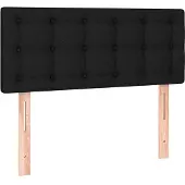 vidaXL Tête de lit noir 80x5x78/88 cm Tissu