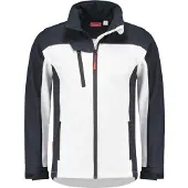 Workman 2501 Veste Softshell Summer - Blanc / Bleu Marine - M