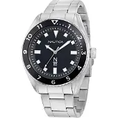 Nautica Montre à affichage analogique 'Finn World' noir / argent